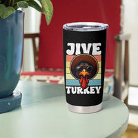 Funny Jive Thanksgiving Turkey Day Tumbler Cup Retro Afro Black Turkey - Wonder Print Shop