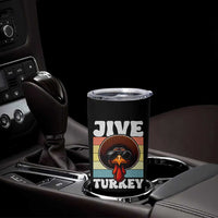 Funny Jive Thanksgiving Turkey Day Tumbler Cup Retro Afro Black Turkey - Wonder Print Shop