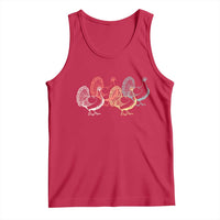 Thanksgiving Turkey Day Retro Poultry Holiday Tank Top - Wonder Print Shop