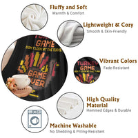 Funny Thanksgiving Turkey Throw Blanket Turkey Game Dont Look At The Turkey - Wonder Print Shop