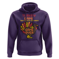 Funny Thanksgiving Turkey Hoodie Turkey Game Dont Look At The Turkey - Wonder Print Shop