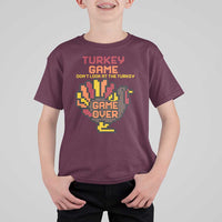 Funny Thanksgiving Turkey T Shirt For Kid Turkey Game Dont Look At The Turkey - Wonder Print Shop