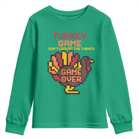 Funny Thanksgiving Turkey Youth Sweatshirt Turkey Game Dont Look At The Turkey - Wonder Print Shop