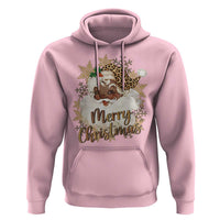 Funny Retro Black Santa Merry Christmas Leopard Hoodie - Wonder Print Shop