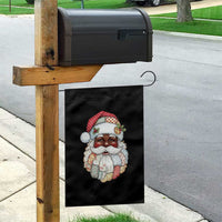 African American Christmas Retro Patchwork Black Santa Garden Flag - Wonder Print Shop