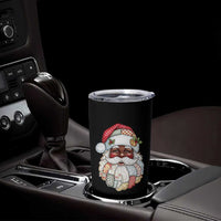 African American Christmas Retro Patchwork Black Santa Tumbler Cup - Wonder Print Shop