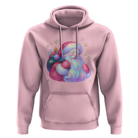 Iridescent Christmas Santa Printed Coquette Xmas Hoodie - Wonder Print Shop