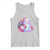 Iridescent Christmas Santa Printed Coquette Xmas Tank Top - Wonder Print Shop