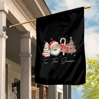 Funny Tis The Season Christmas Garden Flag Xmas Holiday Family Matching Santa Xmas Tree - Wonder Print Shop