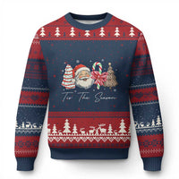 Funny Tis The Season Xmas Ugly Christmas Sweater Xmas Holiday Family Matching Santa Xmas Tree - Wonder Print Shop