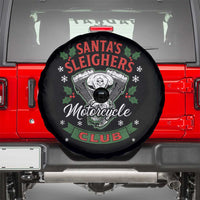 Christmas Motorcycle Biker Spare Tire Cover Santas Sleighers Motorcycle Club - Wonder Print Shop