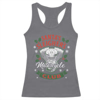 Christmas Motorcycle Biker Racerback Tank Top Santas Sleighers Motorcycle Club - Wonder Print Shop