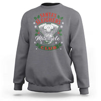 Christmas Motorcycle Biker Sweatshirt Santas Sleighers Motorcycle Club - Wonder Print Shop