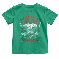 Christmas Motorcycle Biker Toddler T Shirt Santas Sleighers Motorcycle Club - Wonder Print Shop