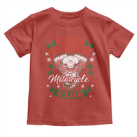Christmas Motorcycle Biker Toddler T Shirt Santas Sleighers Motorcycle Club - Wonder Print Shop