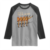 Funny Christmas Movie It's A Major Award Raglan Shirt Italian Leg Lamp - Wonder Print Shop