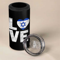I Love Israel Jewish Gifts Star of David Israeli 4 in 1 Can Cooler Tumbler - Wonder Print Shop