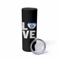 I Love Israel Jewish Gifts Star of David Israeli Skinny Tumbler - Wonder Print Shop