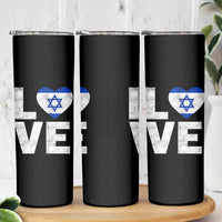 I Love Israel Jewish Gifts Star of David Israeli Skinny Tumbler - Wonder Print Shop