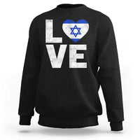I Love Israel Jewish Gifts Star of David Israeli Sweatshirt - Wonder Print Shop