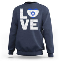 I Love Israel Jewish Gifts Star of David Israeli Sweatshirt - Wonder Print Shop