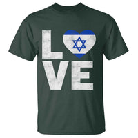 I Love Israel Jewish Gifts Star of David Israeli T Shirt - Wonder Print Shop