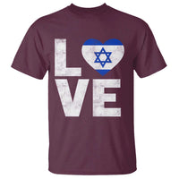I Love Israel Jewish Gifts Star of David Israeli T Shirt - Wonder Print Shop