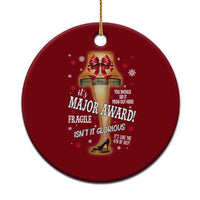 Funny Xmas Movie Ceramic Ornament It Is A Major Award Fragile Italian Leg Lamp - Wonder Print Shop