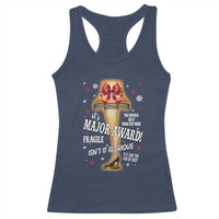 Funny Christmas Movie Racerback Tank Top It Is A Major Award Fragile Italian Leg Lamp - Wonder Print Shop