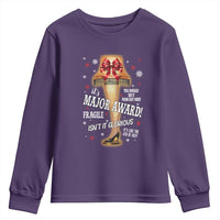 Funny Christmas Movie Youth Sweatshirt It Is A Major Award Fragile Italian Leg Lamp - Wonder Print Shop