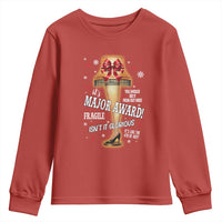 Funny Christmas Movie Youth Sweatshirt It Is A Major Award Fragile Italian Leg Lamp - Wonder Print Shop