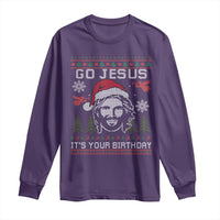 Funny Go Jesus It Is Your Birthday Long Sleeve Shirt Christian Christmas Party - Wonder Print Shop