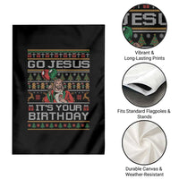 Funny Go Jesus Its Your Birthday Garden Flag Christmas Christian Religious God - Wonder Print Shop