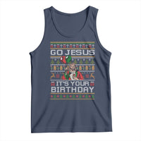 Funny Go Jesus Its Your Birthday Tank Top Christmas Christian Religious God - Wonder Print Shop