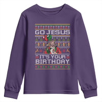 Funny Go Jesus Its Your Birthday Youth Sweatshirt Christmas Christian Religious God - Wonder Print Shop