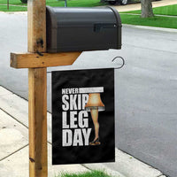 Funny Never Skip Leg Day Christmas Movie Garden Flag Italian Leg Lamp - Wonder Print Shop