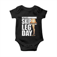 Funny Never Skip Leg Day Christmas Movie Baby Onesie Italian Leg Lamp - Wonder Print Shop