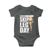 Funny Never Skip Leg Day Christmas Movie Baby Onesie Italian Leg Lamp - Wonder Print Shop