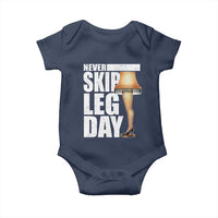 Funny Never Skip Leg Day Christmas Movie Baby Onesie Italian Leg Lamp - Wonder Print Shop