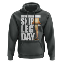 Funny Never Skip Leg Day Christmas Movie Hoodie Italian Leg Lamp - Wonder Print Shop