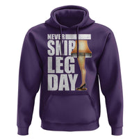 Funny Never Skip Leg Day Christmas Movie Hoodie Italian Leg Lamp - Wonder Print Shop