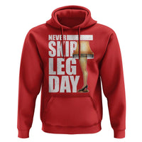 Funny Never Skip Leg Day Christmas Movie Hoodie Italian Leg Lamp - Wonder Print Shop