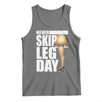Funny Never Skip Leg Day Christmas Movie Tank Top Italian Leg Lamp - Wonder Print Shop