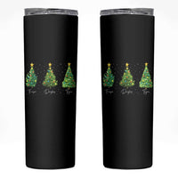 Funny Subtle FDT Resist Christmas Skinny Tumbler Fraser Douglass Trojan Xmas Tree - Wonder Print Shop