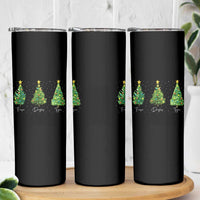 Funny Subtle FDT Resist Christmas Skinny Tumbler Fraser Douglass Trojan Xmas Tree - Wonder Print Shop