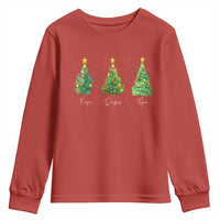 Funny Subtle FDT Resist Christmas Youth Sweatshirt Fraser Douglass Trojan Xmas Tree - Wonder Print Shop