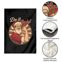 Funny Christmas Do It Lady Garden Flag Mustache Guy Meme Santa Cosplay - Wonder Print Shop