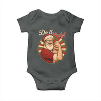 Funny Christmas Do It Lady Baby Onesie Mustache Guy Meme Santa Cosplay - Wonder Print Shop
