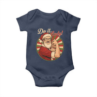 Funny Christmas Do It Lady Baby Onesie Mustache Guy Meme Santa Cosplay - Wonder Print Shop