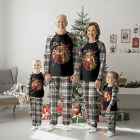Funny Christmas Do It Lady Plaid Pajama Set Mustache Guy Meme Santa Cosplay - Wonder Print Shop
